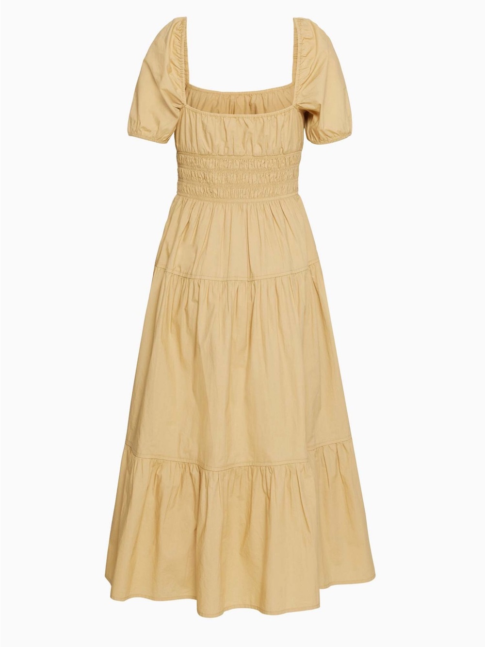 Aritzia Wilfred Allegoria Poplin Dress - Cotton Cream Midi Dress - Picture 7 of 10